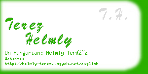 terez helmly business card